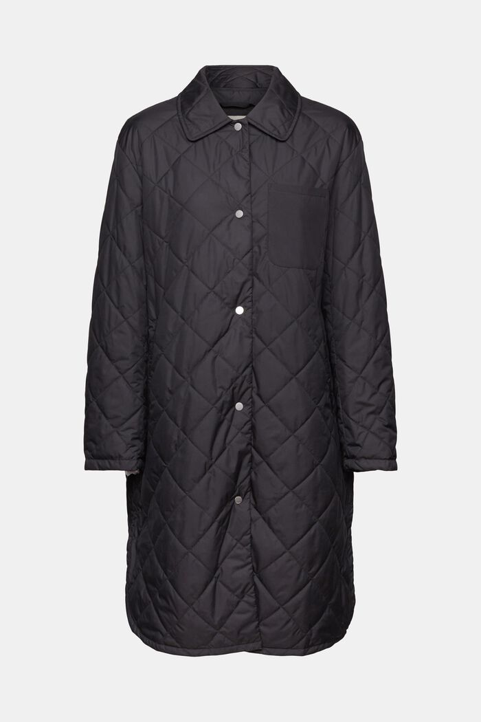 Ultra-lightweight quilted coat, BLACK, detail image number 6