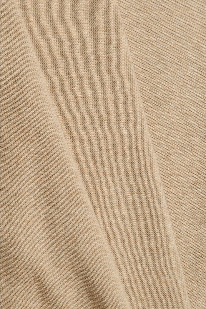 Basic jumper made of 100% Pima cotton, BEIGE, detail image number 4