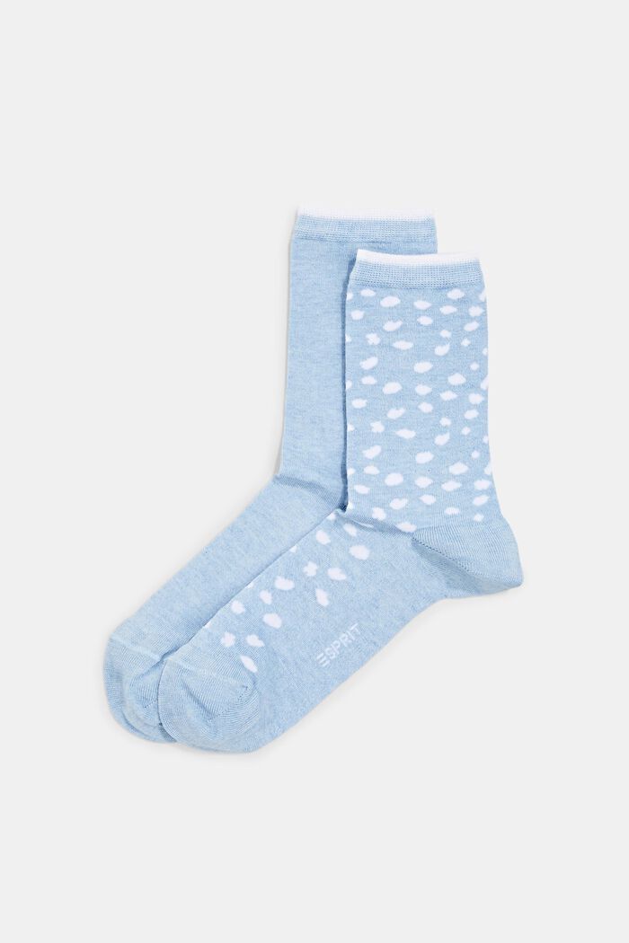 Double pack of socks made of blended organic cotton
