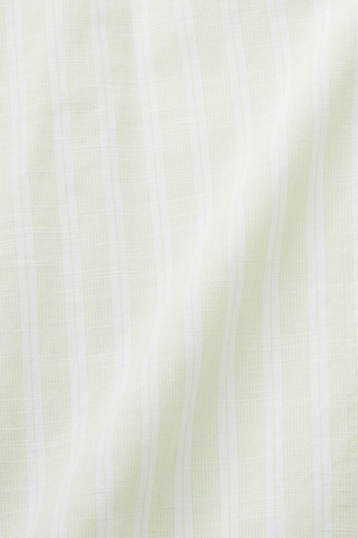 Striped cotton blouse, CITRUS GREEN, detail image number 5