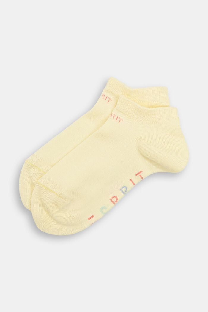 Double pack of trainer socks with a logo, ORCHID, detail image number 0