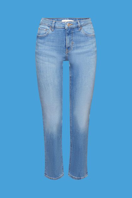 Mid-rise cropped leg jeans