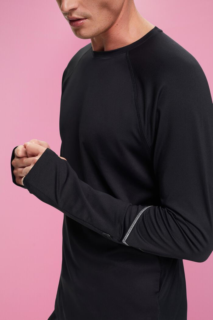 ESPRIT - Long-sleeved top with thumb holes at our online shop