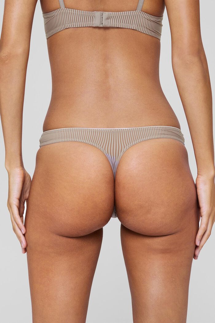 Recycled: microfibre hipster thong, LIGHT TAUPE, detail image number 3