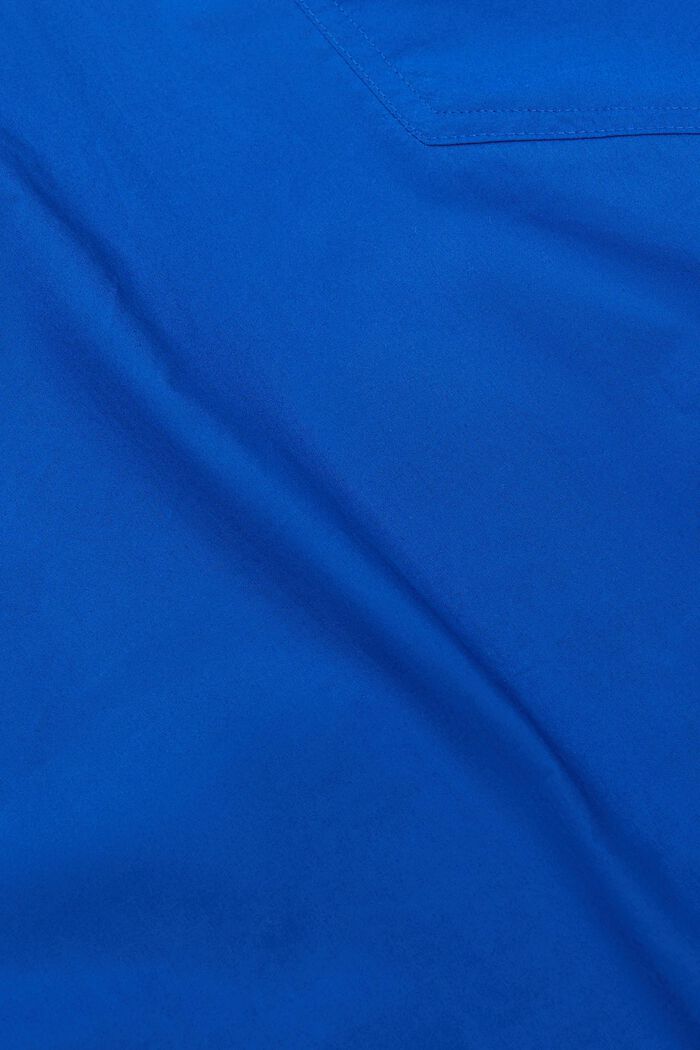 Cropped Tie Front Shirt, BRIGHT BLUE, detail image number 5
