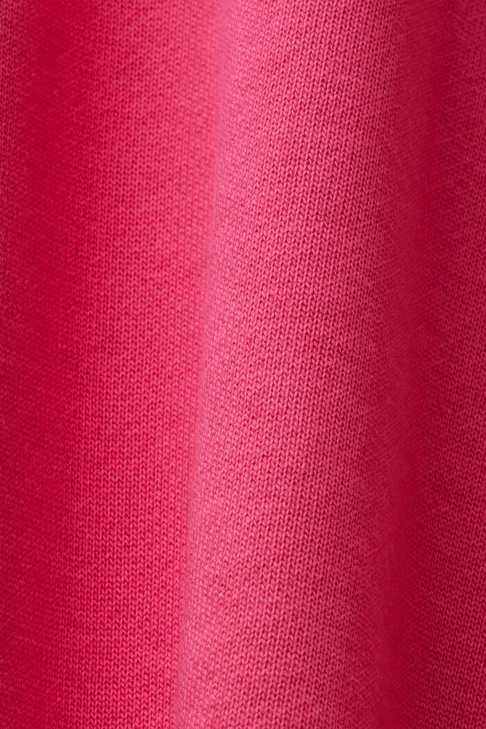 Crewneck sweatshirt with print, 100% cotton, PINK FUCHSIA, detail image number 5