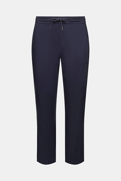 Jogger style trousers, NAVY, overview