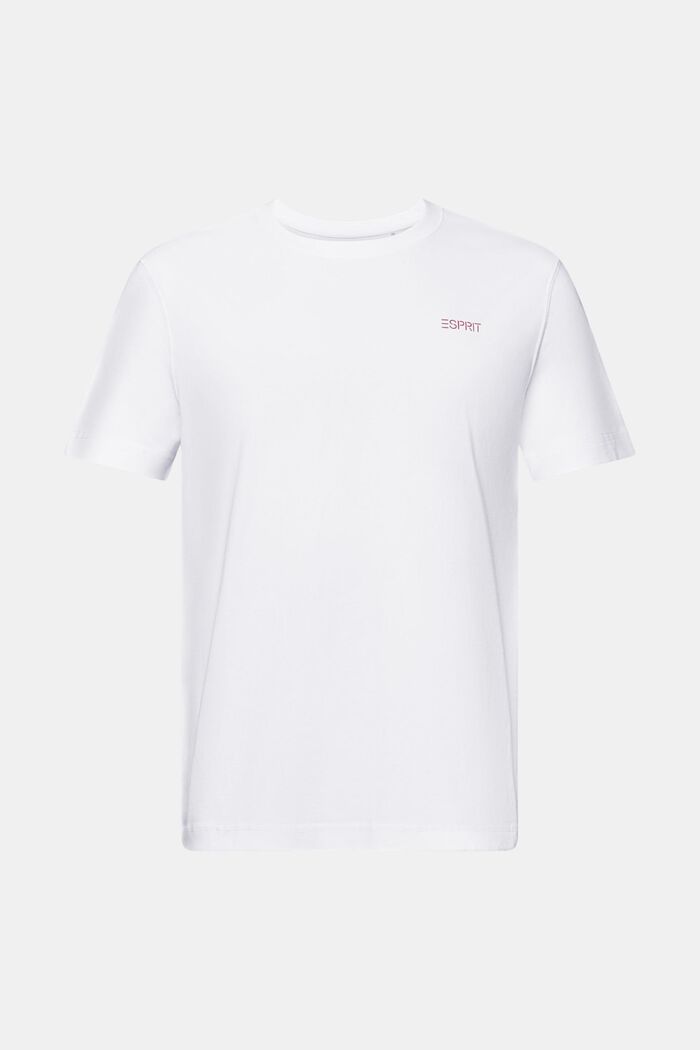Logo Cotton T-Shirt, WHITE, detail image number 7