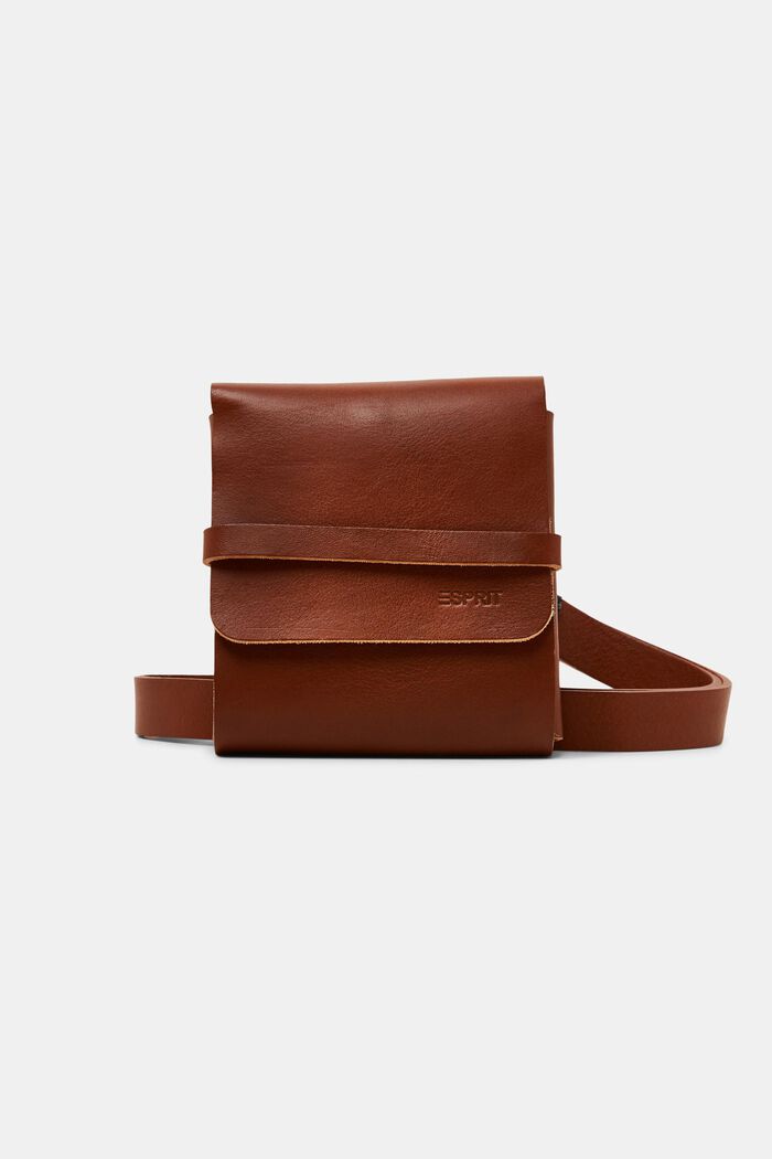 Genuine leather belt bag, RUST BROWN, detail image number 0