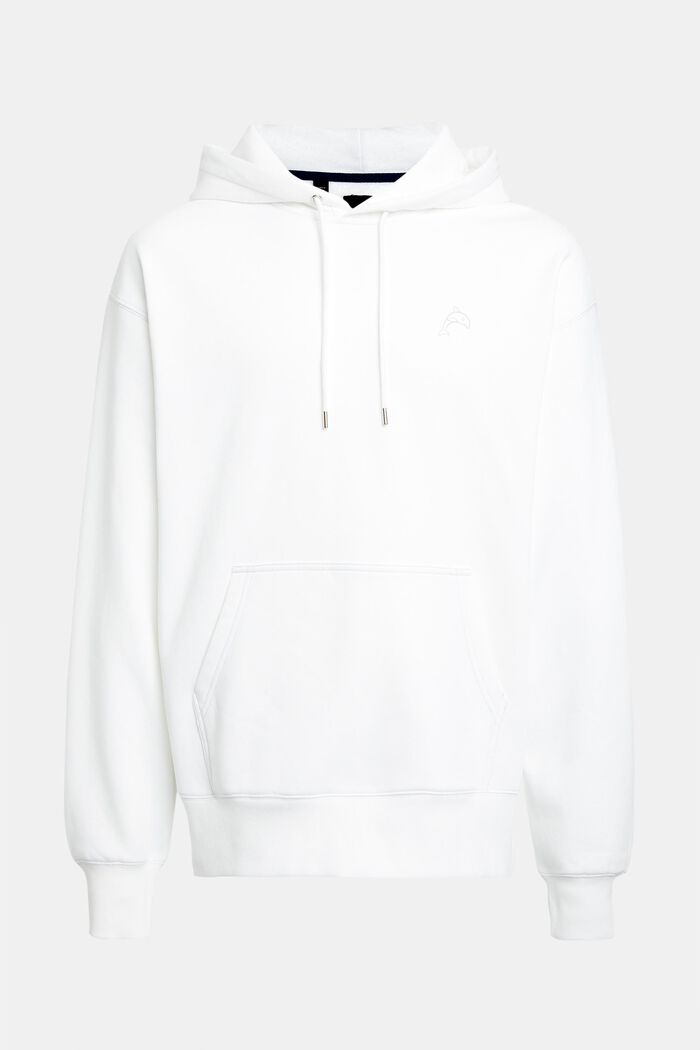 Color Dolphin Hoodie, WHITE, detail image number 4