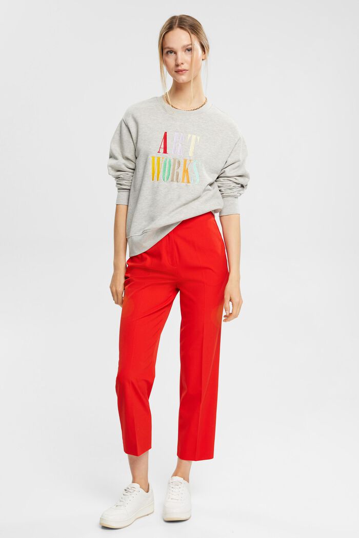 Cropped trousers, RED, detail image number 1