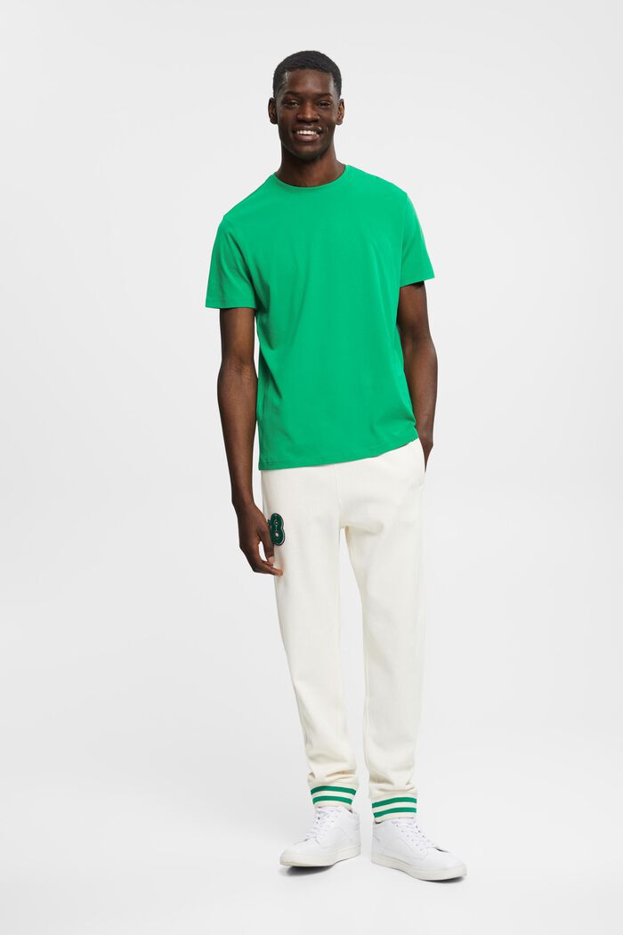 Pima cotton slim fit t-shirt, GREEN, detail image number 4