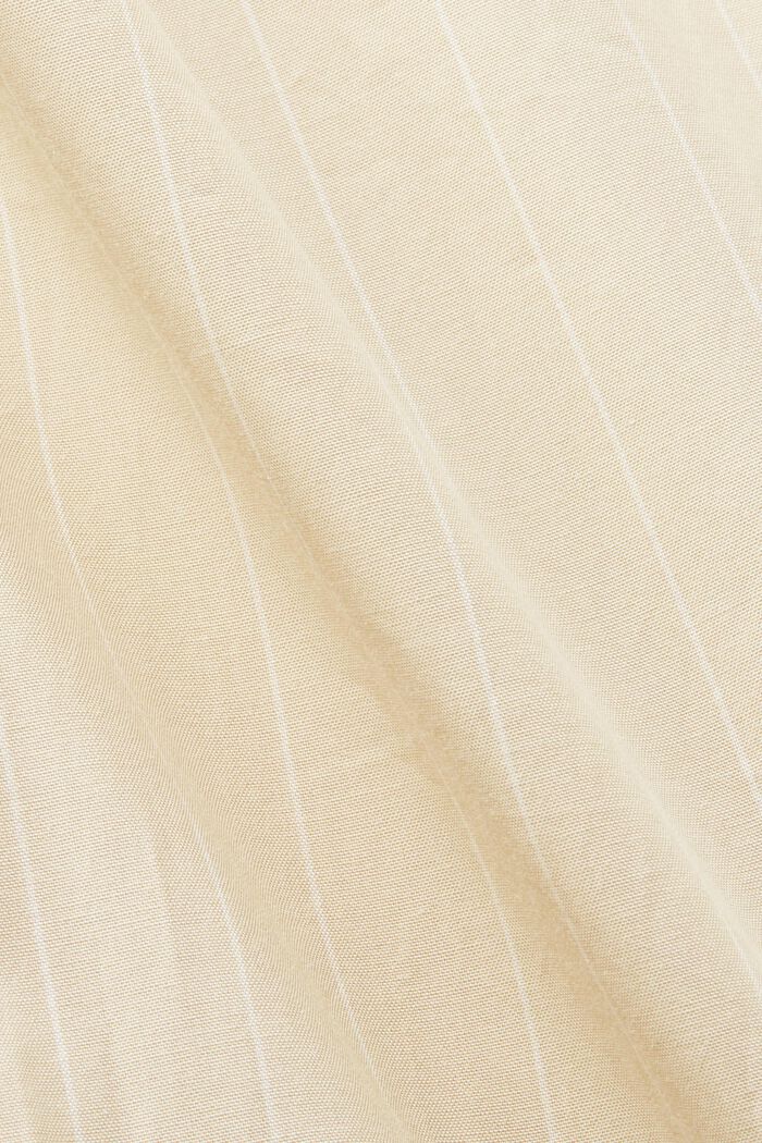 Pinstriped shirt dress, 100% cotton, BEIGE, detail image number 5
