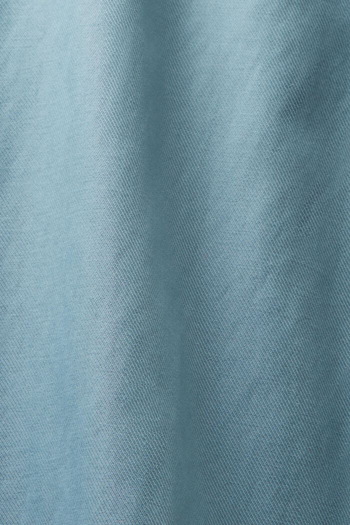 Twill Button Down Shirt, TEAL BLUE, detail image number 6