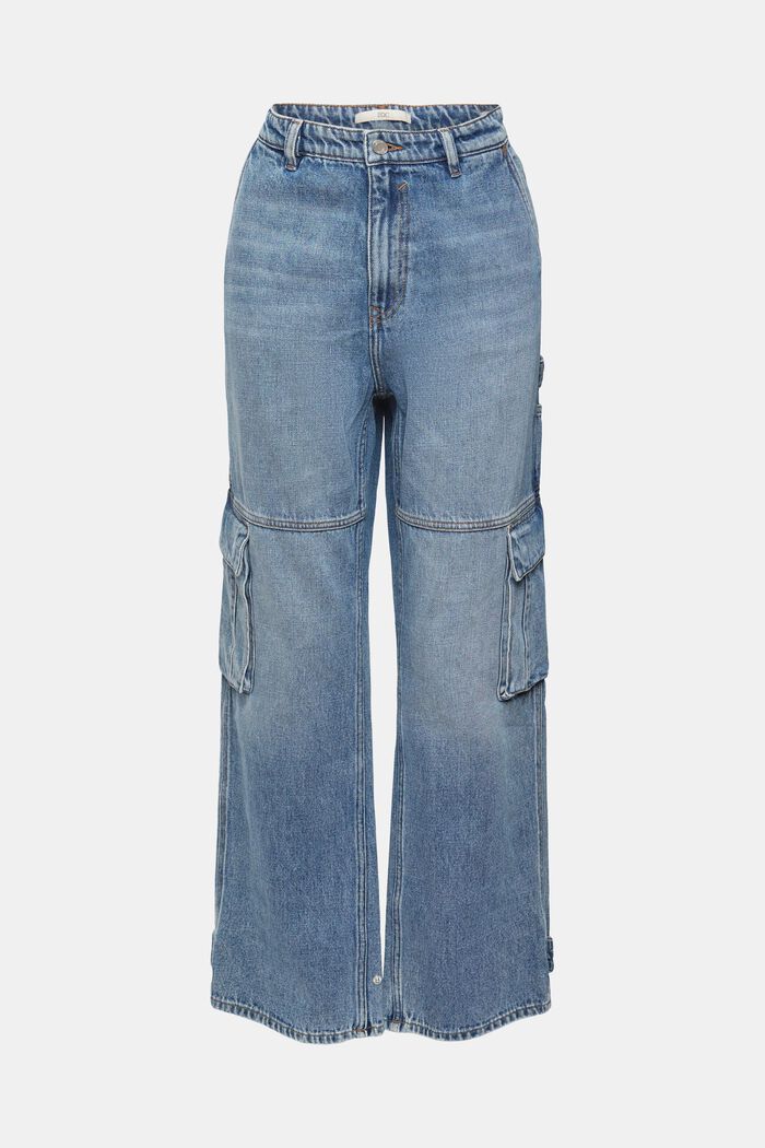 With hemp: cargo style jeans