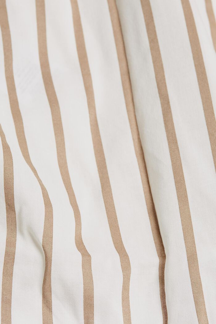 Striped Henley blouse, LIGHT KHAKI, detail image number 4