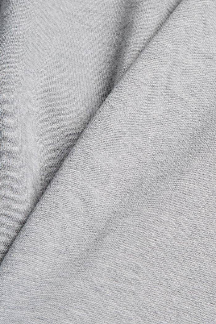 Sweatshirt hoodie made of cotton/TENCEL™, LIGHT GREY, detail image number 5