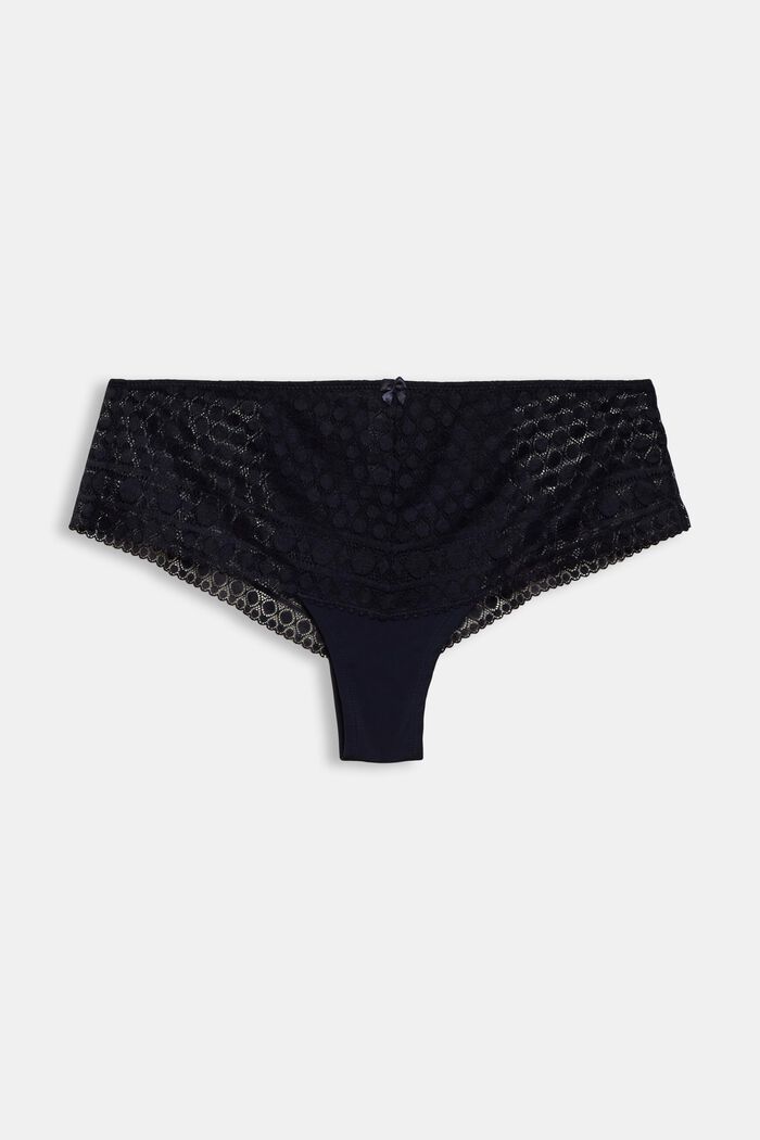 Lace Hipster Briefs, NAVY, detail image number 0