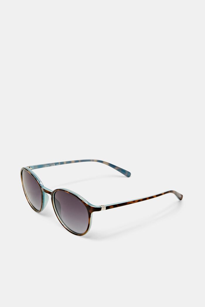 Unisex Round Gradient Sunglasses, DEMI BLUE, detail image number 0