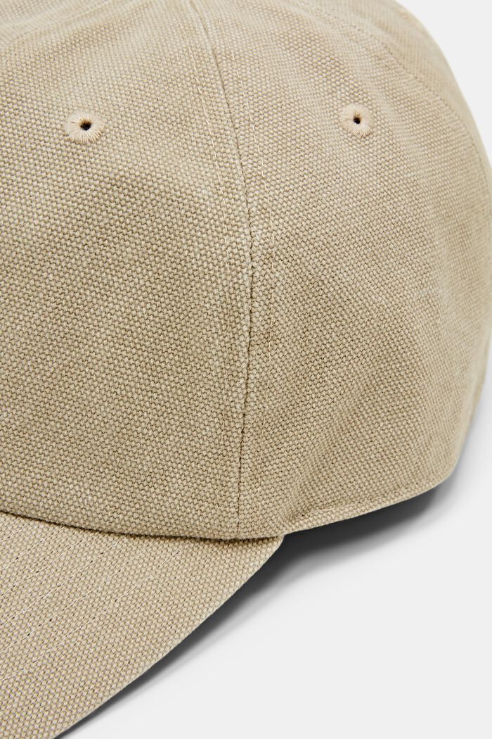Canvas baseball cap, TAUPE, detail image number 1