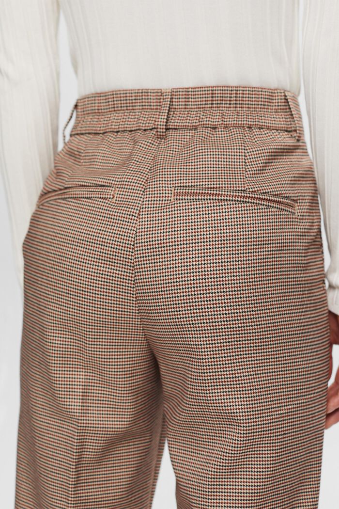 ESPRIT - Wide Leg High-Rise Houndstooth Pants at our online shop