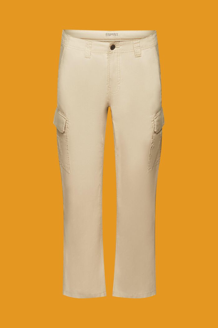 Cotton Twill Cargo Pants, SAND, detail image number 7
