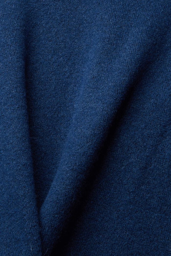 With wool: jumper with buttons, NEW PETROL BLUE, detail image number 1