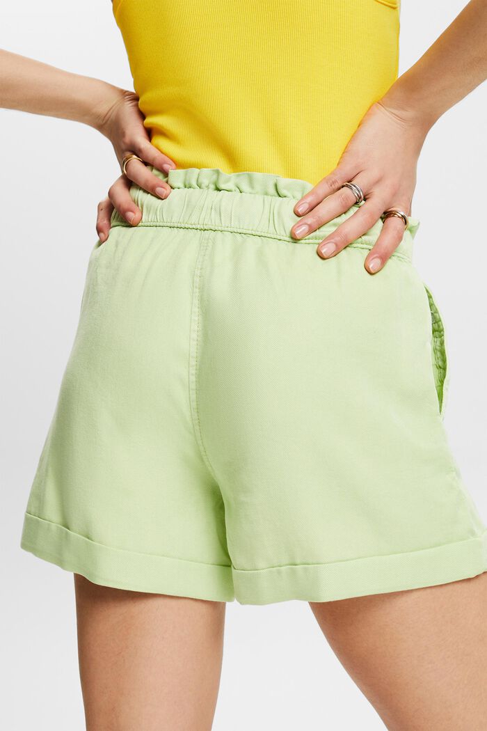 Twill Pull-On Shorts, LIGHT GREEN, detail image number 4