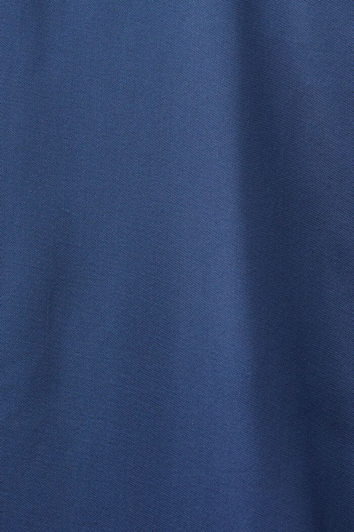 Satin Shirt Dress, GREY BLUE, detail image number 4