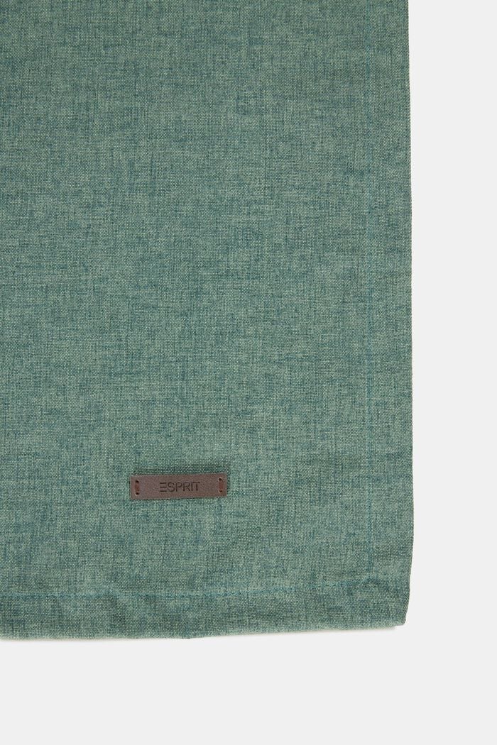 Table runner in melange woven fabric, DARK GREEN, detail image number 1