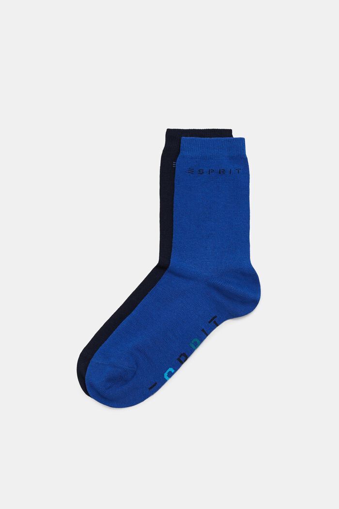 Kids' socks with logo, NAVY/DARK BLUE, detail image number 0