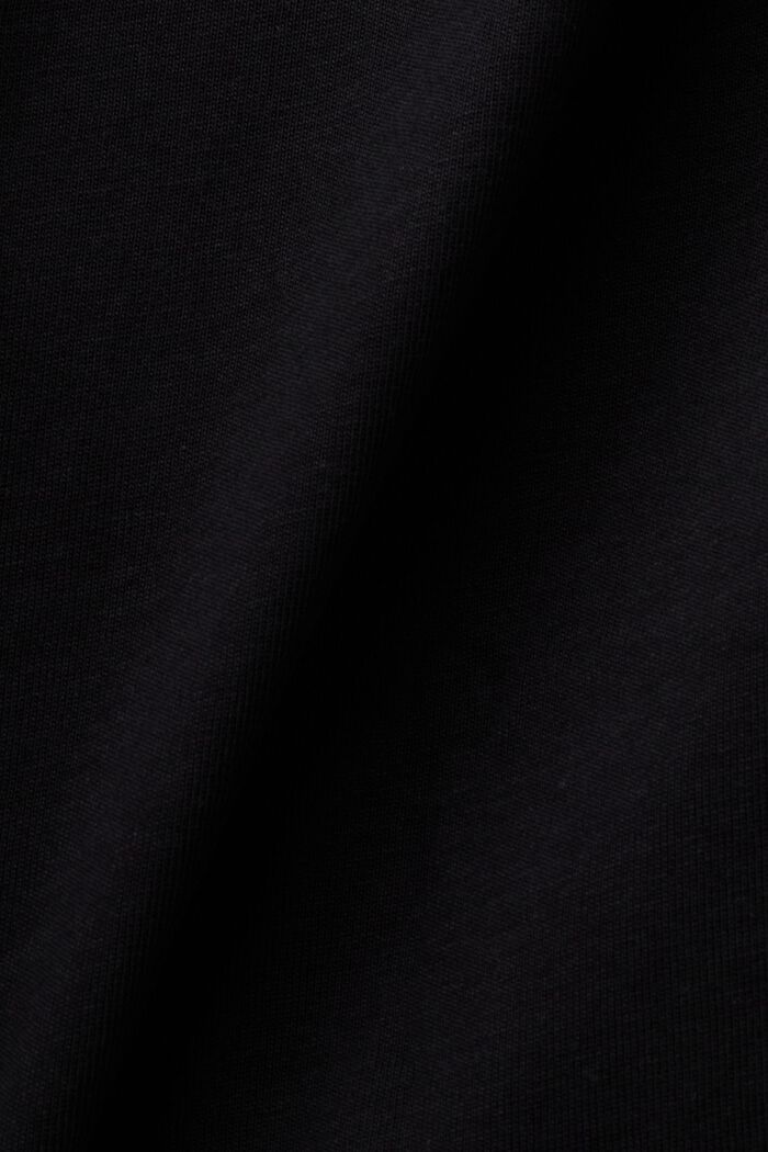 Printed jersey t-shirt, 100% cotton, BLACK, detail image number 5