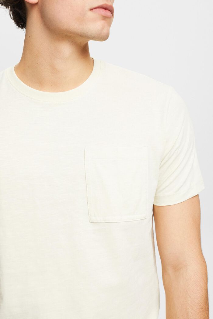 Cotton t-shirt with breast pocket, ICE, detail image number 2