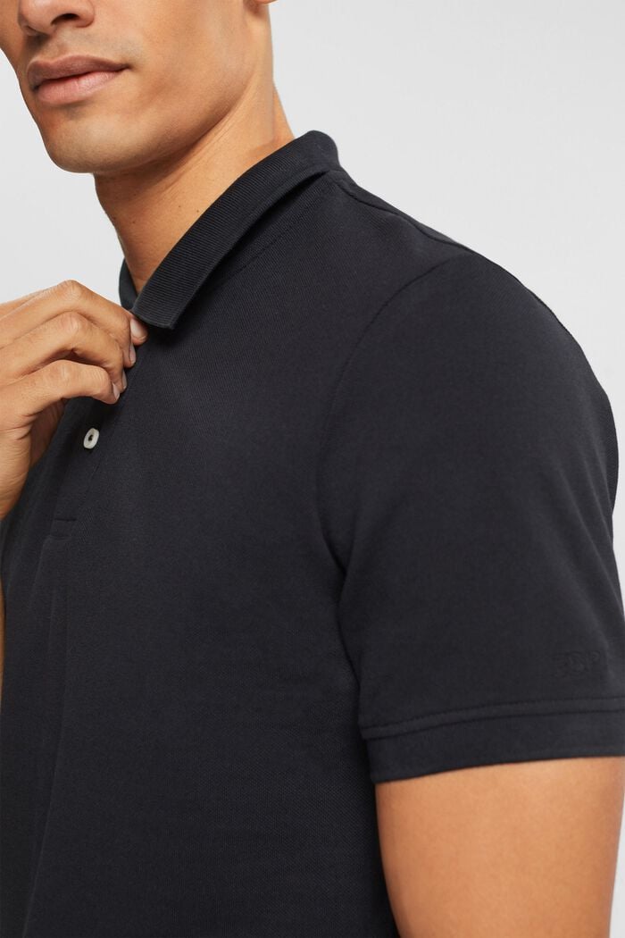 Slim fit polo shirt, BLACK, detail image number 2