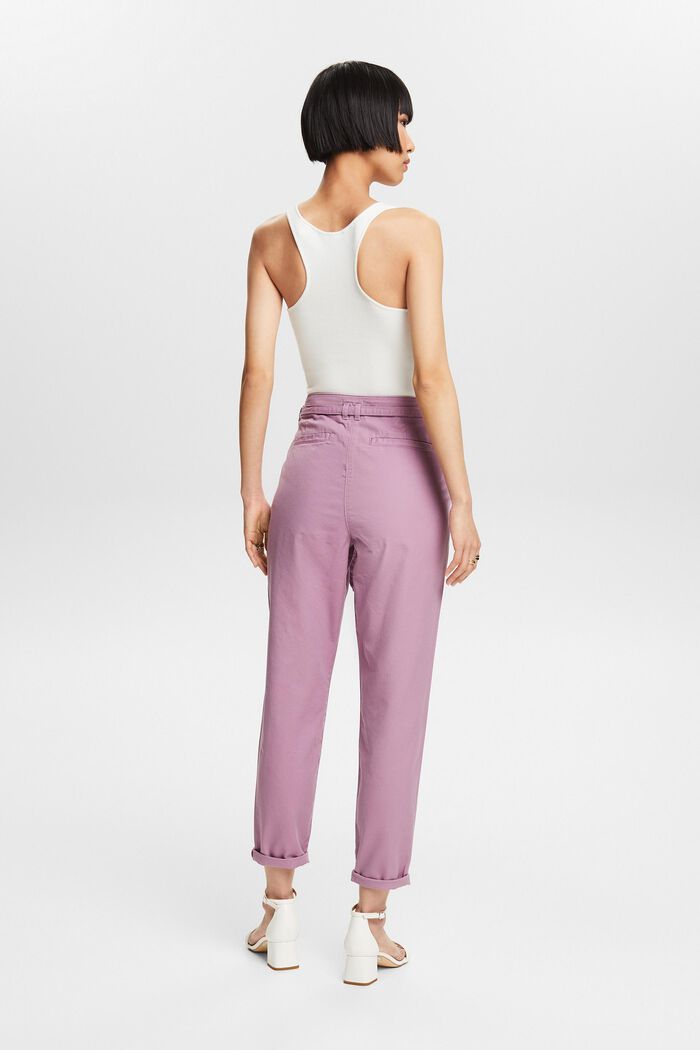Belted Chino Pants, MAUVE, detail image number 2