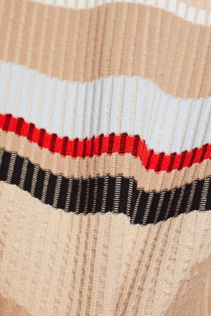 Patterned mock neck jumper, TAUPE, detail image number 6