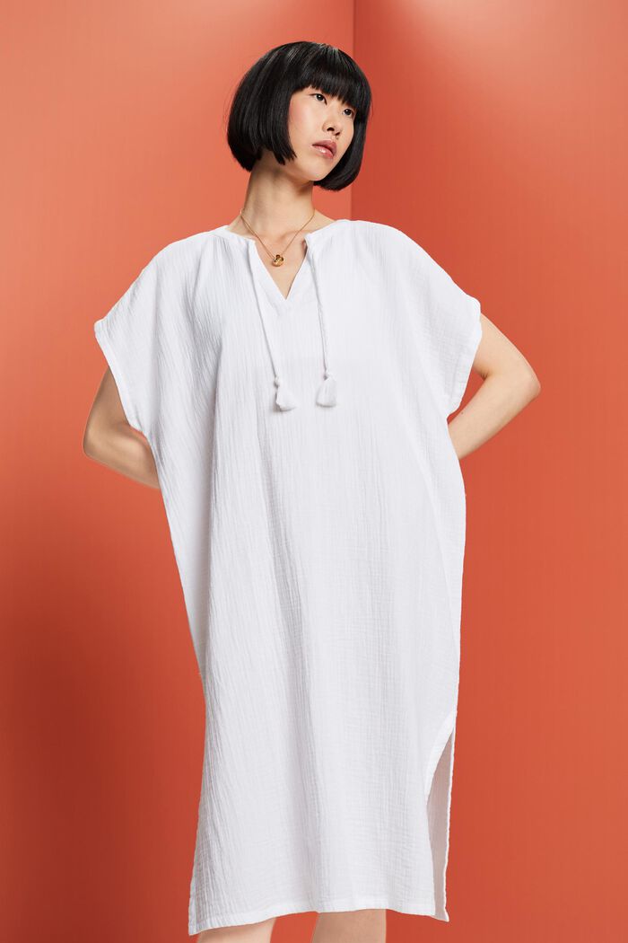 ESPRIT - Beach tunic dress, 100% cotton at our online shop