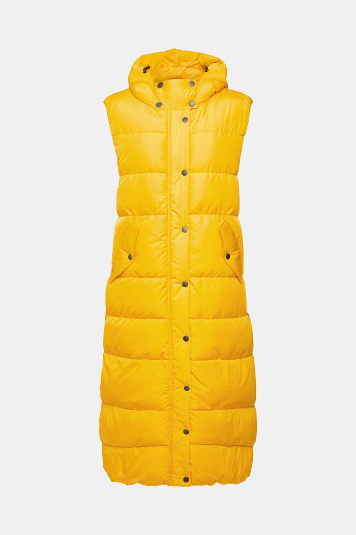 Longline quilted body warmer, SUNFLOWER YELLOW, detail image number 6
