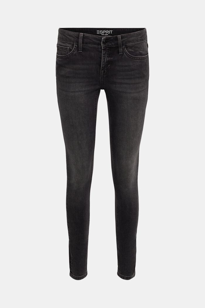 Low-Rise Skinny Jeans, BLACK DARK WASHED, detail image number 6