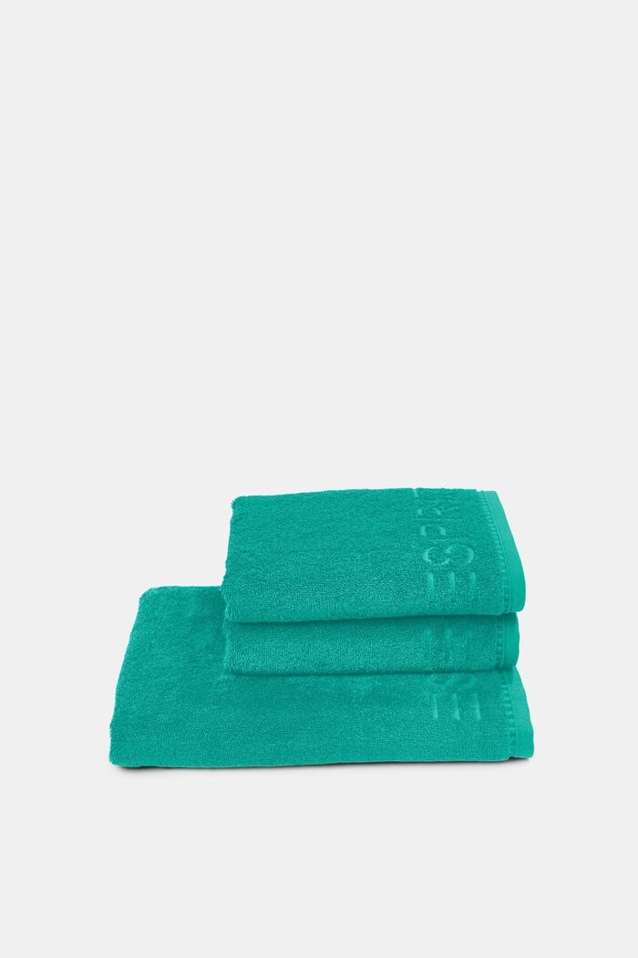 Containing TENCEL™: triple pack of terrycloth towels, OCEAN TEA, detail image number 2