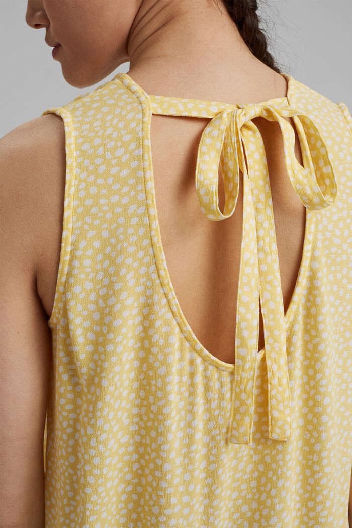 Blouse top made of LENZING™ ECOVERO™, LIGHT YELLOW, detail image number 2