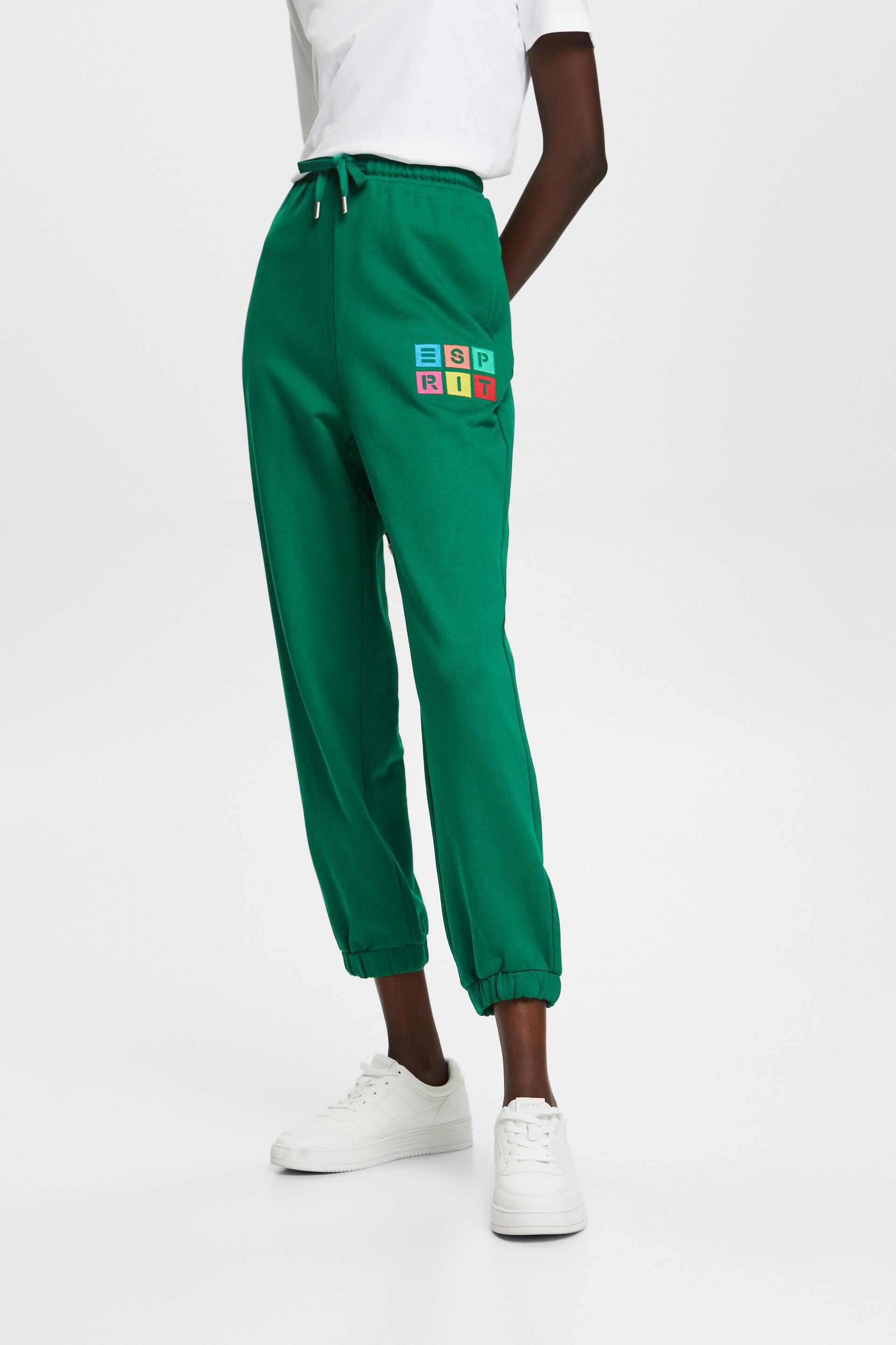 ESPRIT - Organic Cotton Embroidered Logo Track Pants at our online