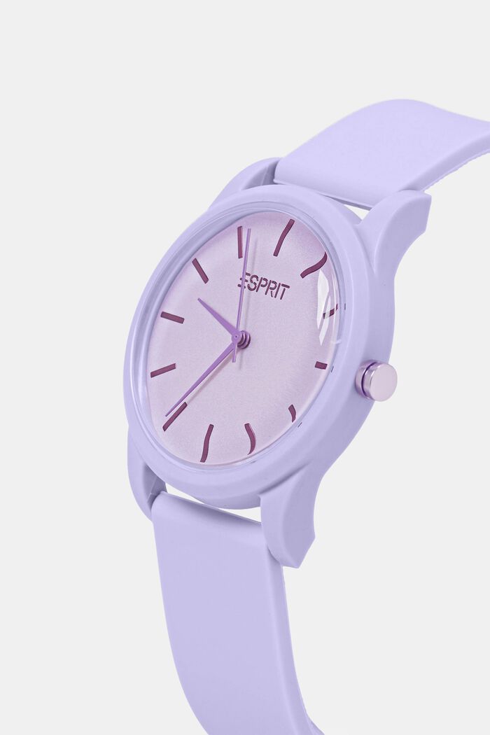 Coloured watch with rubber band, LILAC, detail image number 1