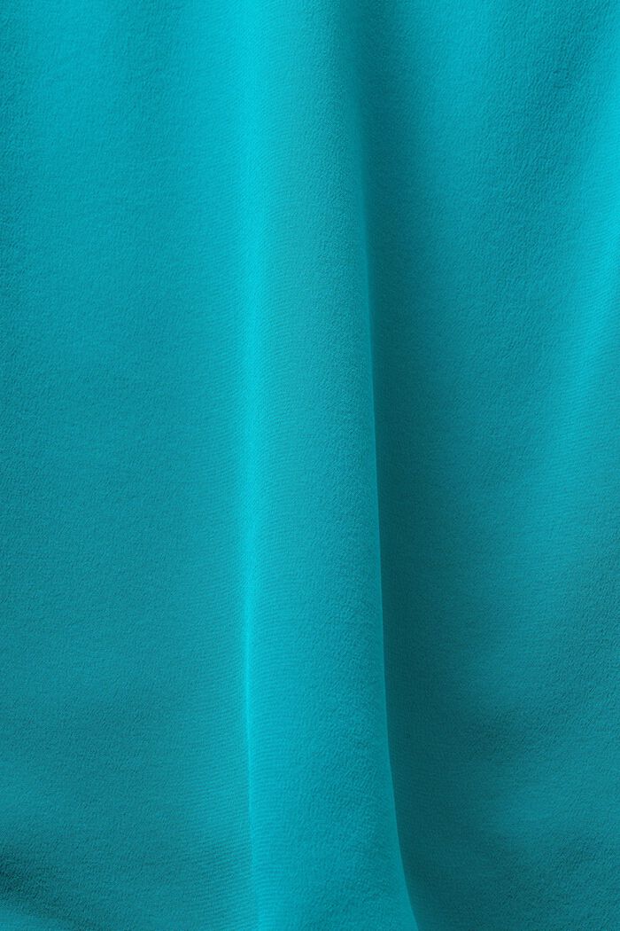 Lace Silk Top, DARK TURQUOISE, detail image number 5