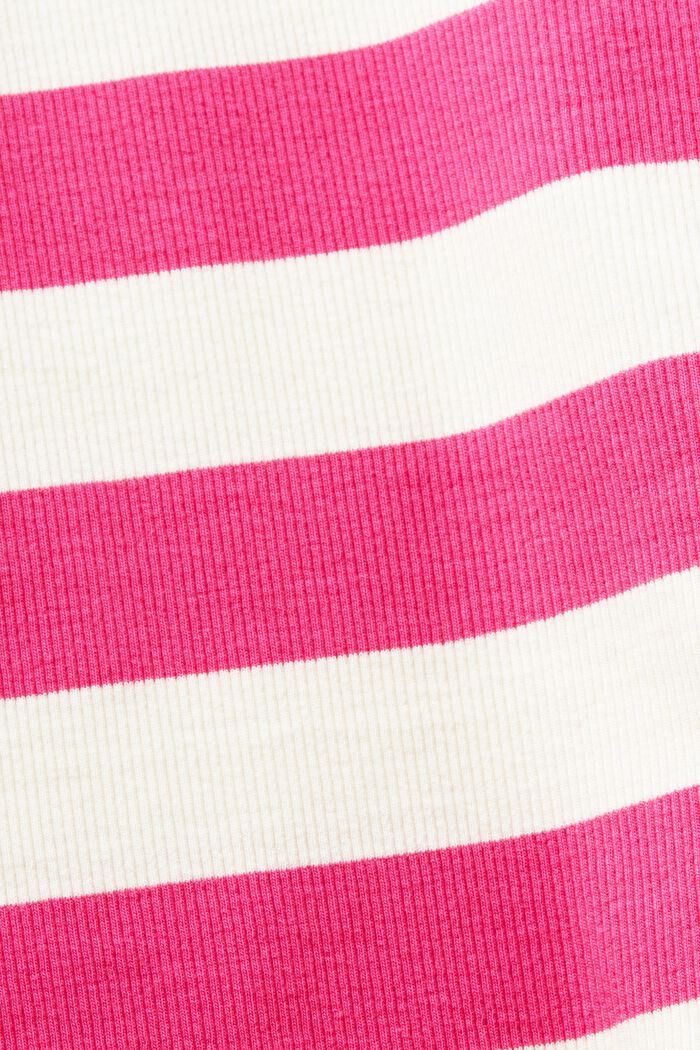 Striped Logo Tank Top, PINK FUCHSIA, detail image number 4