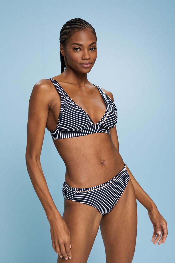 ESPRIT - Recycled: striped bikini briefs at our online shop