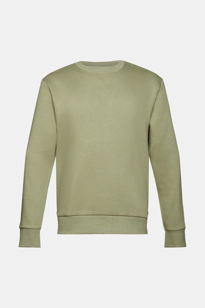 Recycled: plain-coloured sweatshirt, LIGHT KHAKI, detail image number 6