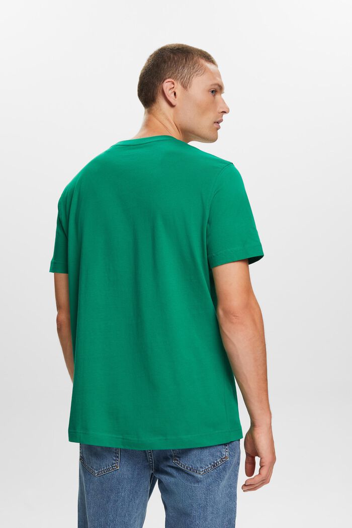 Graphic Cotton Jersey T-Shirt, DARK GREEN, detail image number 3