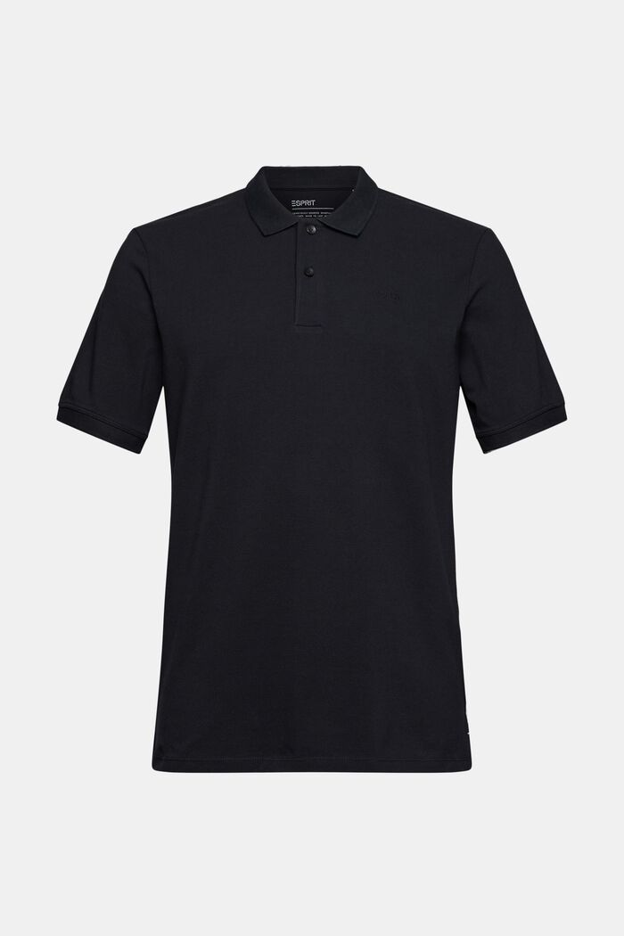 Polo shirt, BLACK, overview