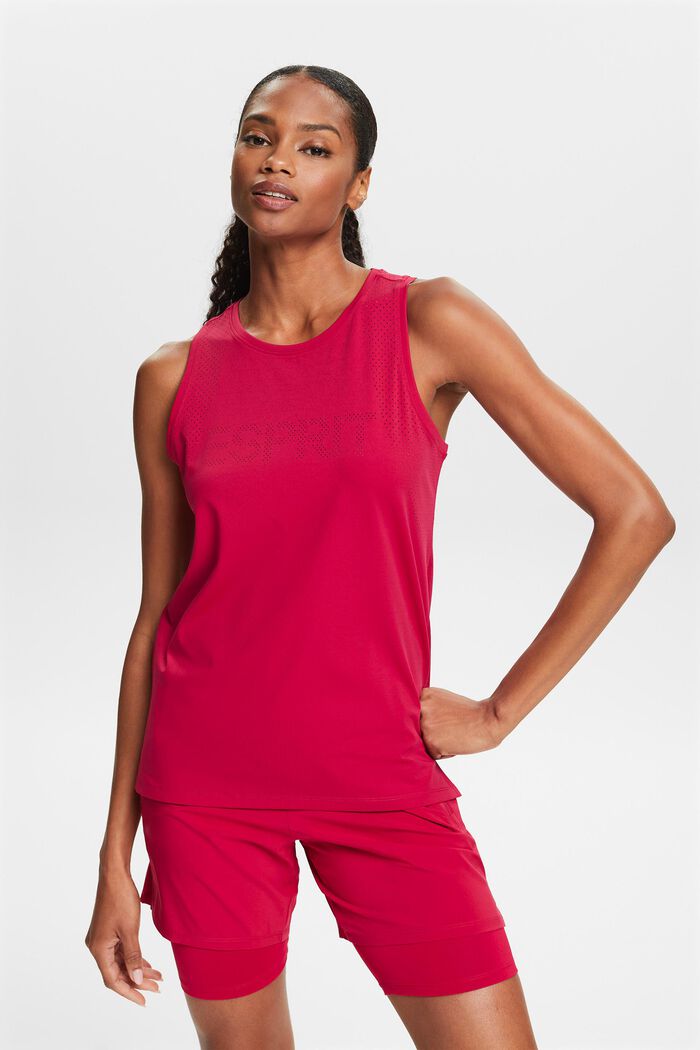 Active Sleeveless Top, DARK RED, detail image number 0